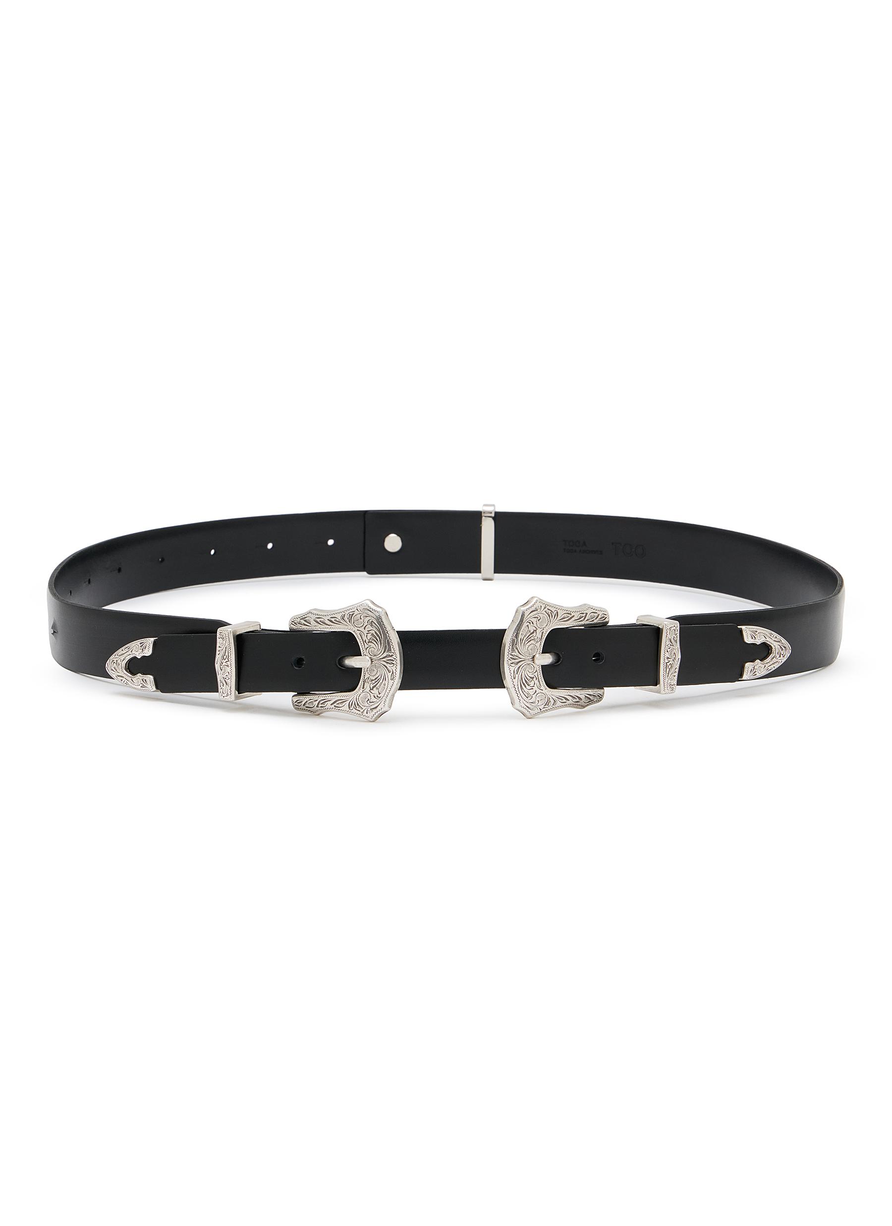 TOGA VIRILIS ACCESSORIES | Double Buckle Leather Belt | Men | Lane