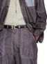 Figure View - Click To Enlarge - TOGA VIRILIS ACCESSORIES - Double Buckle Leather Belt
