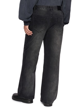 Back View - Click To Enlarge - JUUN.J - Straight Leg Dark Wash Jeans