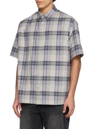 Detail View - Click To Enlarge - JUUN.J - Reversible Checkered Shirt