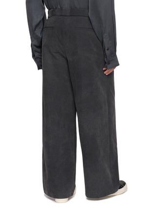 Back View - Click To Enlarge - JUUN.J - Belted Pleated Wide Leg pants