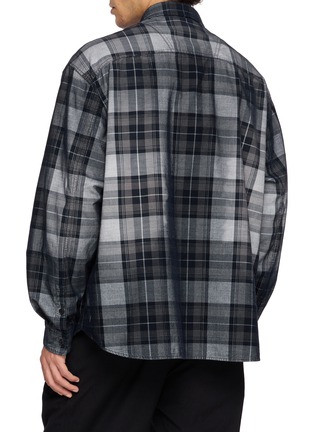 Back View - Click To Enlarge - JUUN.J - Checkered Oversized Shirt