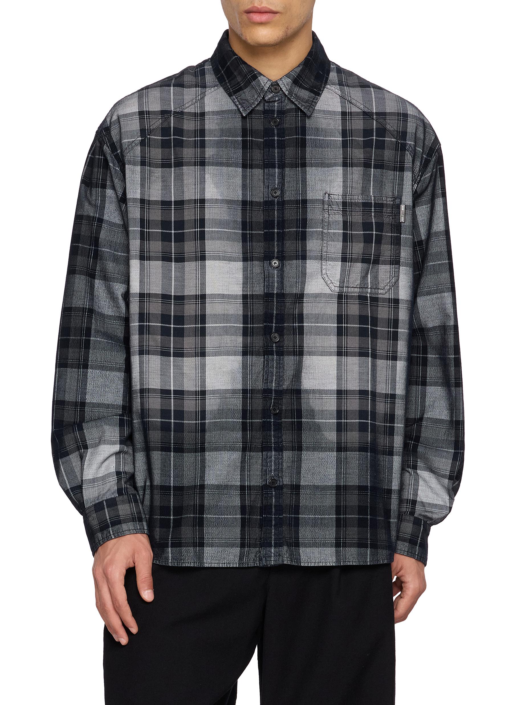 JUUN.J | Checkered Oversized Shirt | Men | Lane Crawford