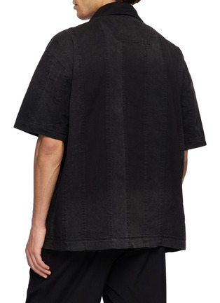 Back View - Click To Enlarge - JUUN.J - Soccer Stripe Polo Shirt