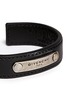 Detail View - Click To Enlarge - GIVENCHY - Logo plate leather cuff