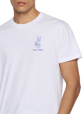  - MAISON LABICHE - Popincourt Peace Hand Cotton T-Shirt