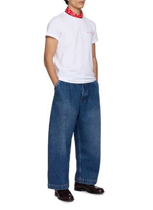 Figure View - Click To Enlarge - MAISON LABICHE - Poitou Out Of Office Cotton T-Shirt
