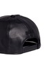 Detail View - Click To Enlarge - GIVENCHY - Logo embroidery leather snapback cap