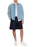Figure View - Click To Enlarge - MAISON LABICHE - Striped Patchwork Shirt