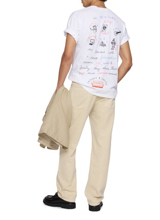 Figure View - Click To Enlarge - MAISON LABICHE - x Friends Patureau Friends & Coffee Cotton T-Shirt