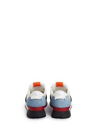 Back View - Click To Enlarge - GIVENCHY - 'Retro Runners' colourblock combo sneakers