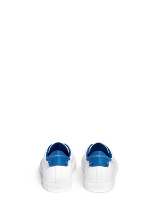 Back View - Click To Enlarge - GIVENCHY - 'Urban Street' knot collar leather sneakers