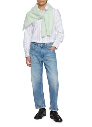 Figure View - Click To Enlarge - MAISON LABICHE - Striped Oxford Shirt