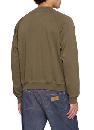 Back View - Click To Enlarge - MM6 MAISON MARGIELA - Tear Away Logo Sweatshirt