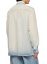 Back View - Click To Enlarge - MM6 MAISON MARGIELA - Long Sleeve Light Wash Torn Pocket Denim Shirt