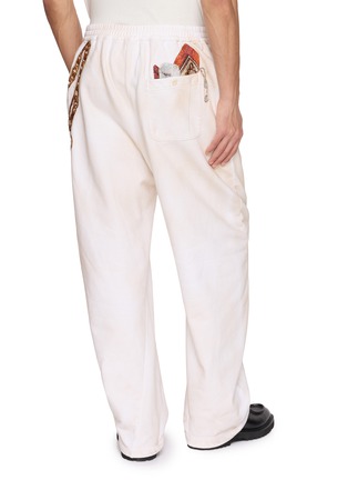 Back View - Click To Enlarge - DOUBLET - Embroidered Waist Chain Cotton Sweatpants