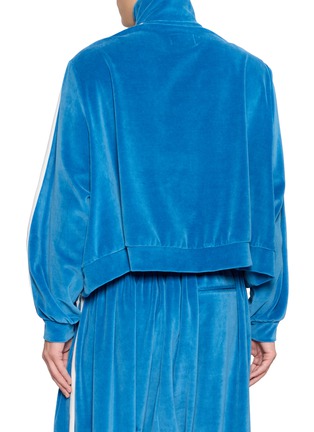 Back View - Click To Enlarge - DOUBLET - Inflated Velvet Track Jacket