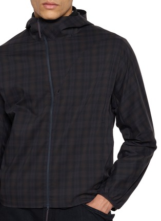  - POST ARCHIVE FACTION - Diagonal Zip Chequered Jacket