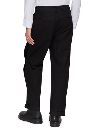 Back View - Click To Enlarge - POST ARCHIVE FACTION - Cut Out Straight Leg Cotton Pants