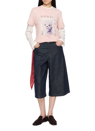 Figure View - Click To Enlarge - MO&CO. - X Sonic Youth Graphic Cotton T-Shirt