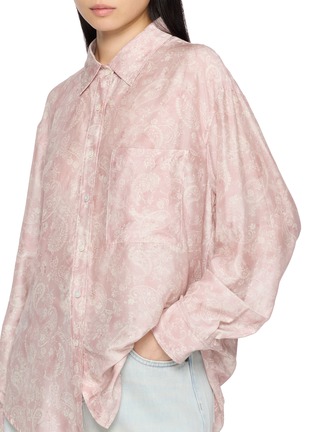  - MO&CO. - Paisley Print Long Sleeve Shirt
