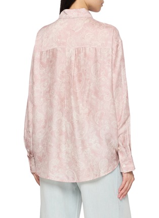 Back View - Click To Enlarge - MO&CO. - Paisley Print Long Sleeve Shirt