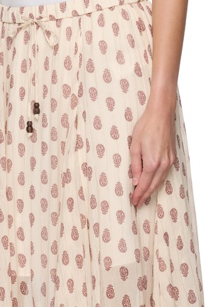  - MO&CO. - Floral Printed Chiffon Midi Skirt