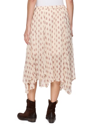 Back View - Click To Enlarge - MO&CO. - Floral Printed Chiffon Midi Skirt