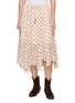 MO&CO. Floral Printed Chiffon Midi Skirt