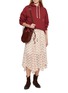 Figure View - Click To Enlarge - MO&CO. - Floral Printed Chiffon Midi Skirt