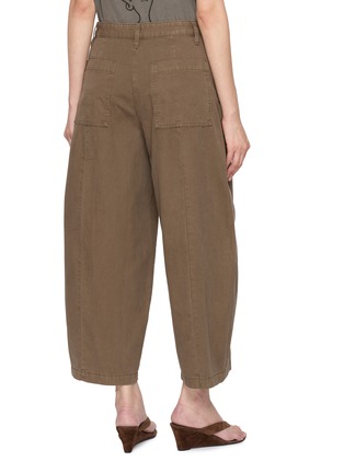 Back View - Click To Enlarge - MO&CO. - Wide Leg Cropped Medium Wash Jeans
