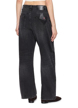 Back View - Click To Enlarge - MO&CO. - X MOOMIN Splatter Dark Wash Jeans