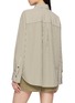 Back View - Click To Enlarge - MO&CO. - Striped Long Sleeve Shirt