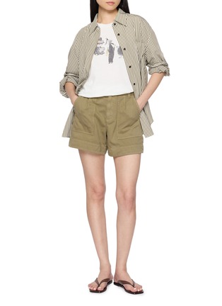 Figure View - Click To Enlarge - MO&CO. - Striped Long Sleeve Shirt