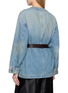 Back View - Click To Enlarge - MO&CO. - V-Neck Cotton Denim Jacket