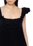  - SHUSHU/TONG - Ruffled Sleeve Bow Detailed Mini Dress