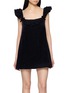 Main View - Click To Enlarge - SHUSHU/TONG - Ruffled Sleeve Bow Detailed Mini Dress