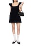 Figure View - Click To Enlarge - SHUSHU/TONG - Ruffled Sleeve Bow Detailed Mini Dress