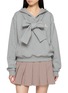 SHUSHU/TONG Bow Detail Oversized Hoodie