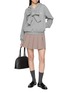 Figure View - Click To Enlarge - SHUSHU/TONG - Bow Detail Oversized Hoodie