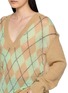  - SHUSHU/TONG - Argyle V-Neck Knit Sweater