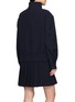 Back View - Click To Enlarge - SHUSHU/TONG - Bow Detail Mandarin Collar Pullover Mini Dress