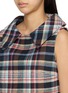 Detail View - Click To Enlarge - SHUSHU/TONG - Faux Fur Lined Collar Sleeveless Crop Top