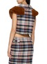 Back View - Click To Enlarge - SHUSHU/TONG - Faux Fur Lined Collar Sleeveless Crop Top