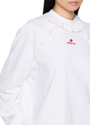  - SHUSHU/TONG - Ruffle Trim Long Sleeve T-Shirt