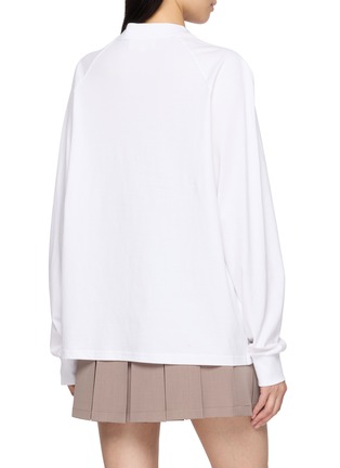 Back View - Click To Enlarge - SHUSHU/TONG - Ruffle Trim Long Sleeve T-Shirt