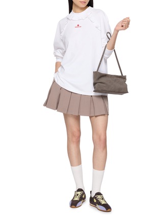 Figure View - Click To Enlarge - SHUSHU/TONG - Ruffle Trim Long Sleeve T-Shirt