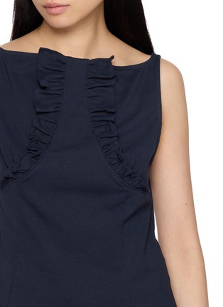  - SHUSHU/TONG - Ruffled Fitted Top