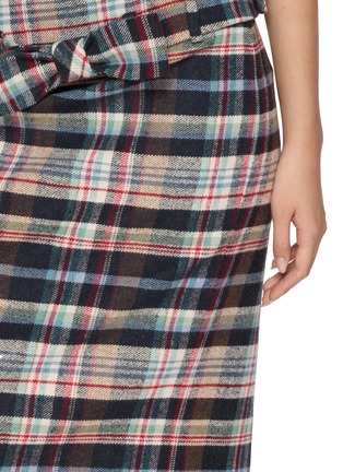  - SHUSHU/TONG - Bow Trimmed Straight Skirt