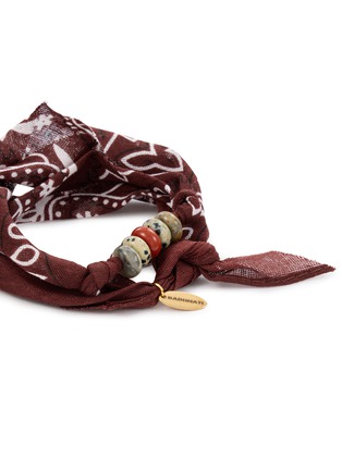 Detail View - Click To Enlarge - BADHNATI - Choco Stone Beaded Bracelet